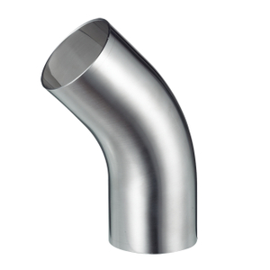 AISI304 Sanitary BS-BL2W5 45° Long Butt Welded Elbow 