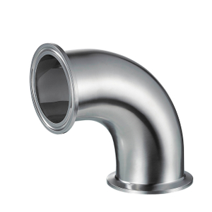 Stainless Steel Sanitary ISO-2CMP ISO/IDF Tri-clamp 90 Degree Elbow ferrule