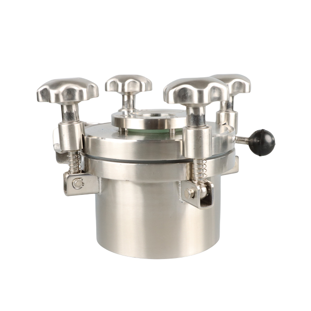 Stainless Steel Food Grade Oval Pressure Round SS Handle Glass Storage for Kettle Brewing