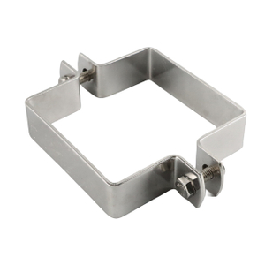SS316L Square Type Anti-Vibration Pipe Clips Pipe Bracket