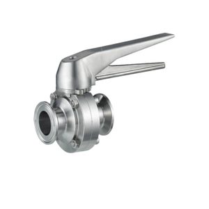 Stainless Steel Sanitary DIN Tri-clamp Butterfly Control Valve 