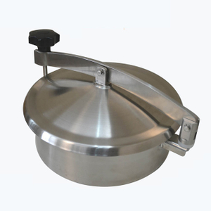 Sanitary non pressure round manway for food