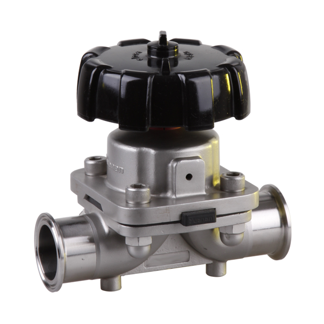 Stainless Steel Sanitary DIN Clamped Straight Diaphragm Valve