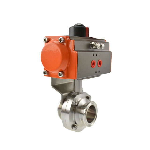 Stainless Steel Anti-leakage Pneumatic Butterfly Control Valve for Liquid