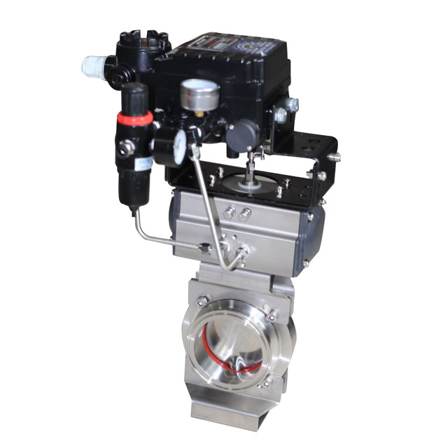 Stainless Steel Anti-leakage Pneumatic Butterfly Control Valve for Liquid