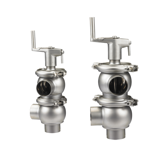 Stainless Steel Customizable Manual Aseptic Flow Diversion Valve