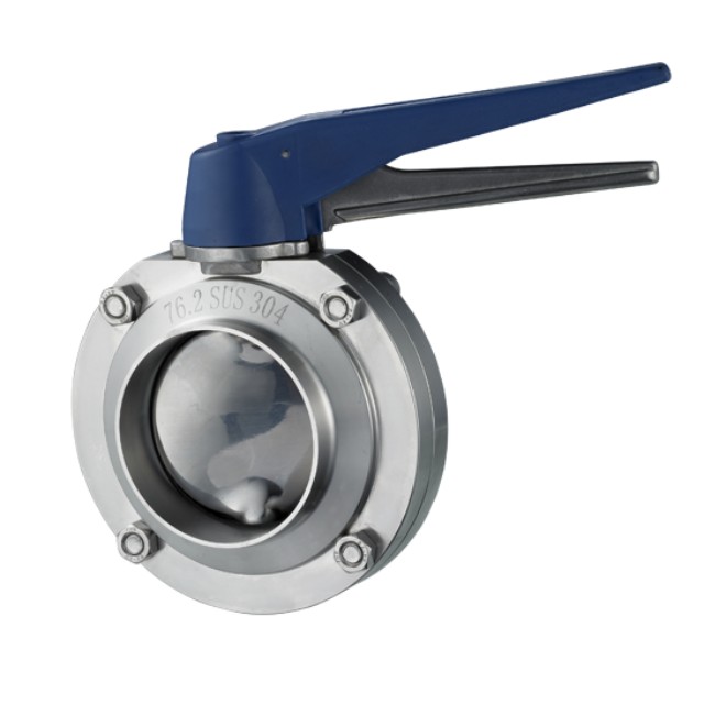 Stainless Steel Anti-leakage 3A Clamped Flow Control Valve Butterfly Valve