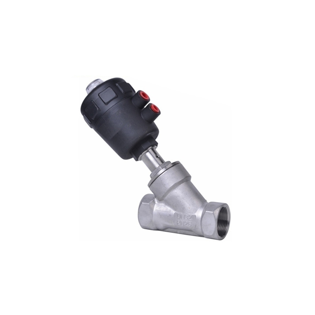 SS304 Cylinder Double Acting Angle Seat Valve for Food